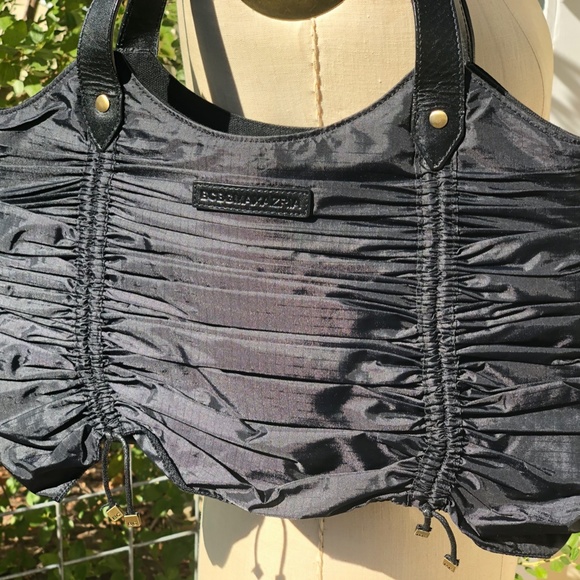 BCBG Ruched Nylon Handbag - Picture 2 of 5
